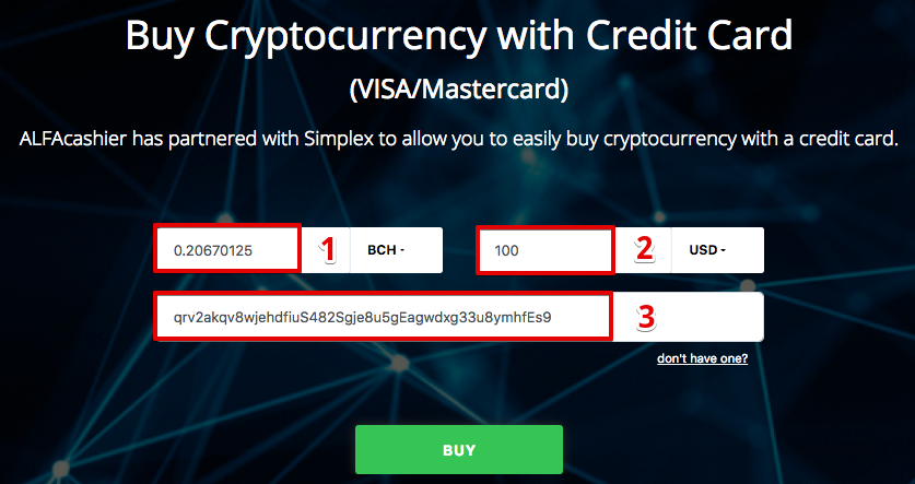 Wie Kaufe Ich Bitcoin Cash Bch Mit Visa Mastercard Kreditkarte - 
